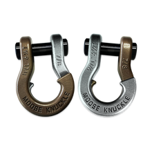 Load image into Gallery viewer, Jowl Recovery Split Shackle 7/8 Buff Bronze and Nice Gal Combo Moose Knuckle Offroad