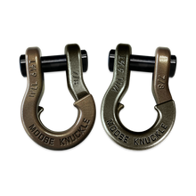 Load image into Gallery viewer, Jowl Recovery Split Shackle 7/8 Buff Bronze and Raw Dog Combo Moose Knuckle Offroad