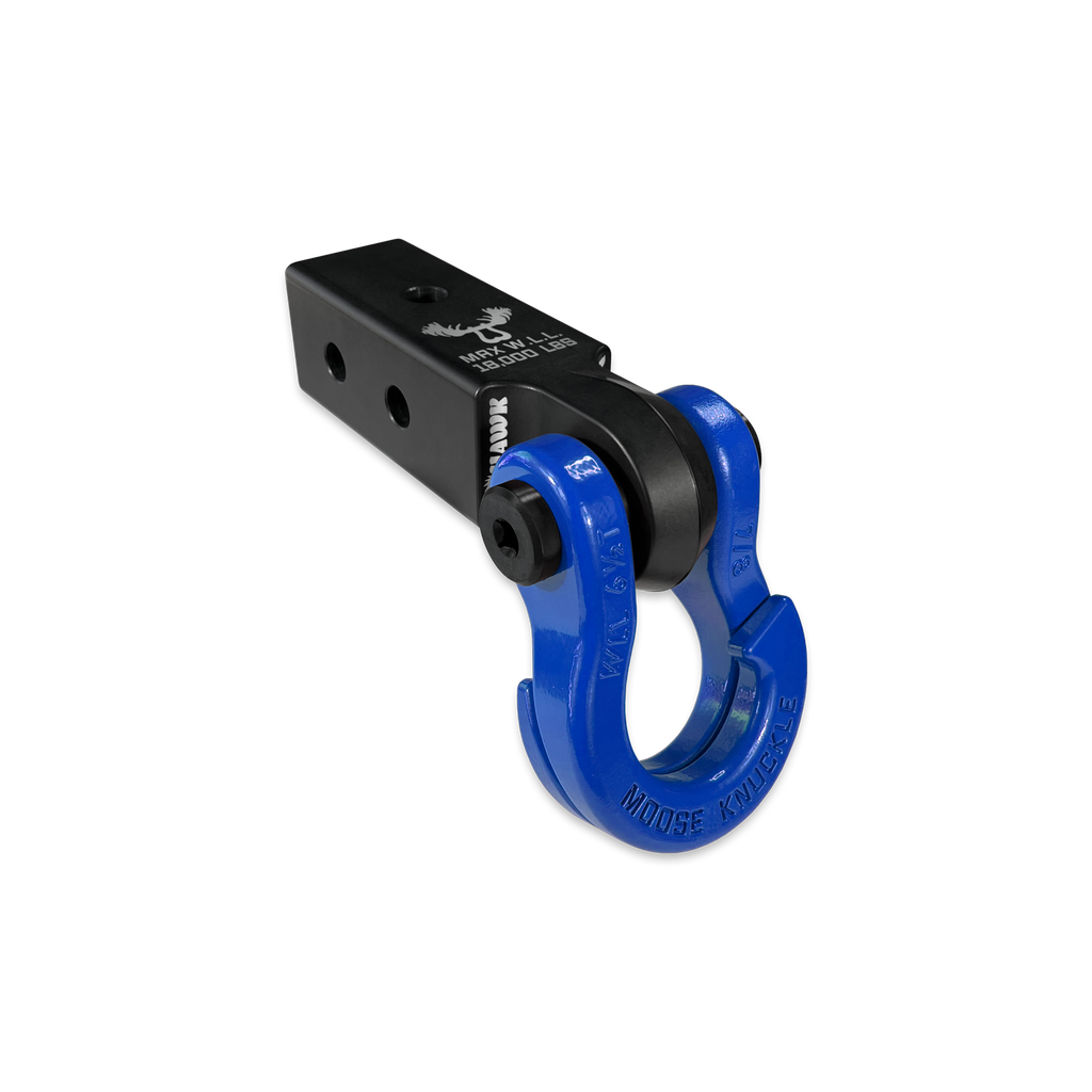 Jowl 7/8 Split Shackle and Mohawk 2.5 Receiver Combo Black Lung / Blue Balls Moose Knuckle Offroad