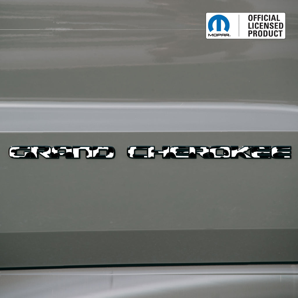 GRAND CHEROKEE Door Emblem Overlay Decal Set | Fits 2017–2022 WK2