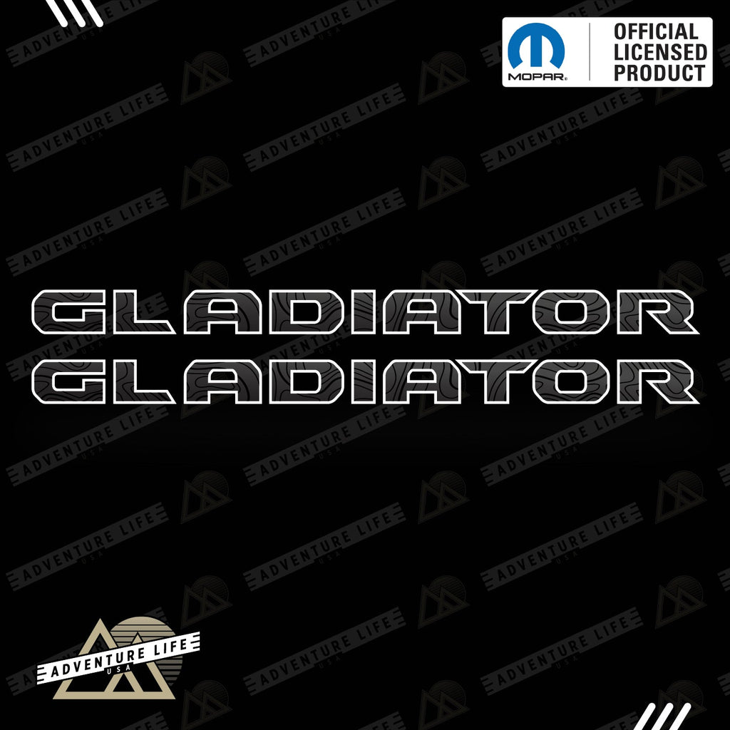 GLADIATOR Hood Lettering | Set of 2
