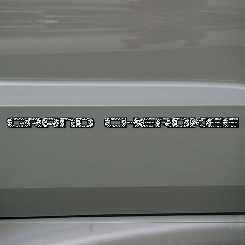 GRAND CHEROKEE Door Emblem Overlay Decal Set | Fits 2017–2022 WK2