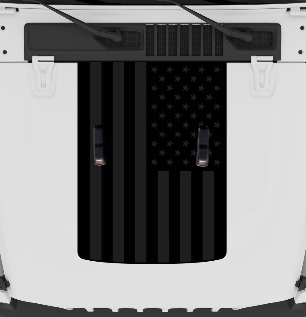 Black Flag Hood Graphic | fits Wrangler JL and Gladiator JT