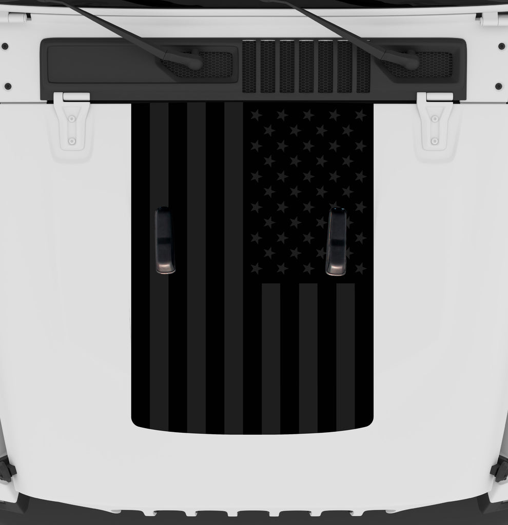 Black Flag Hood Graphic | fits Wrangler JL and Gladiator JT