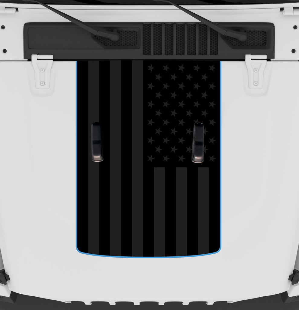Black Flag Hood Graphic | fits Wrangler JL and Gladiator JT