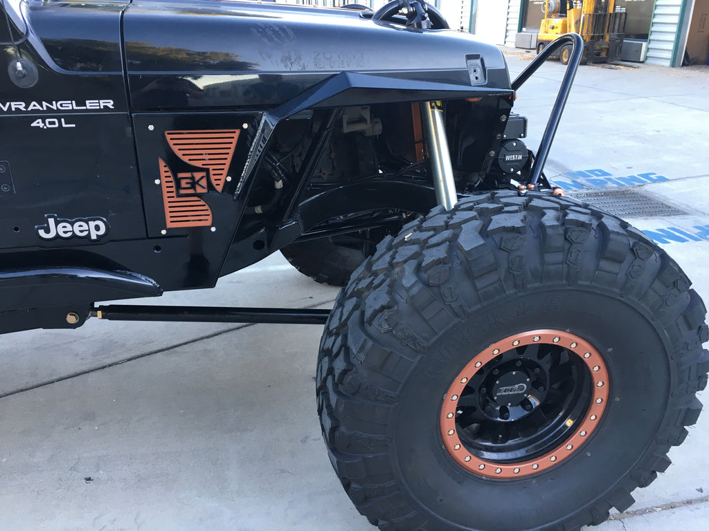 Diamond Series High Clearance Front Fenders w/Comp Inners for Jeep TJ Wrangler