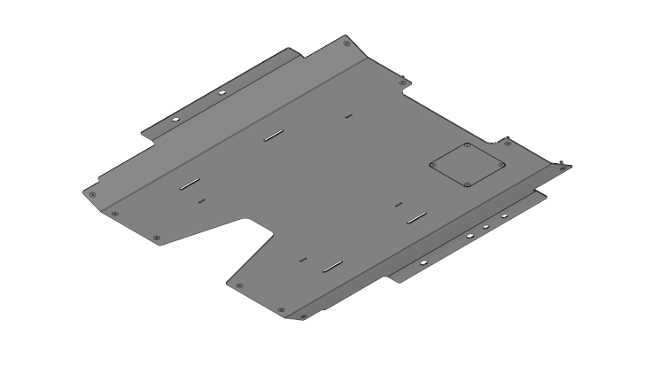 Center Belly Skid Plate for Jeep JT Gladiator