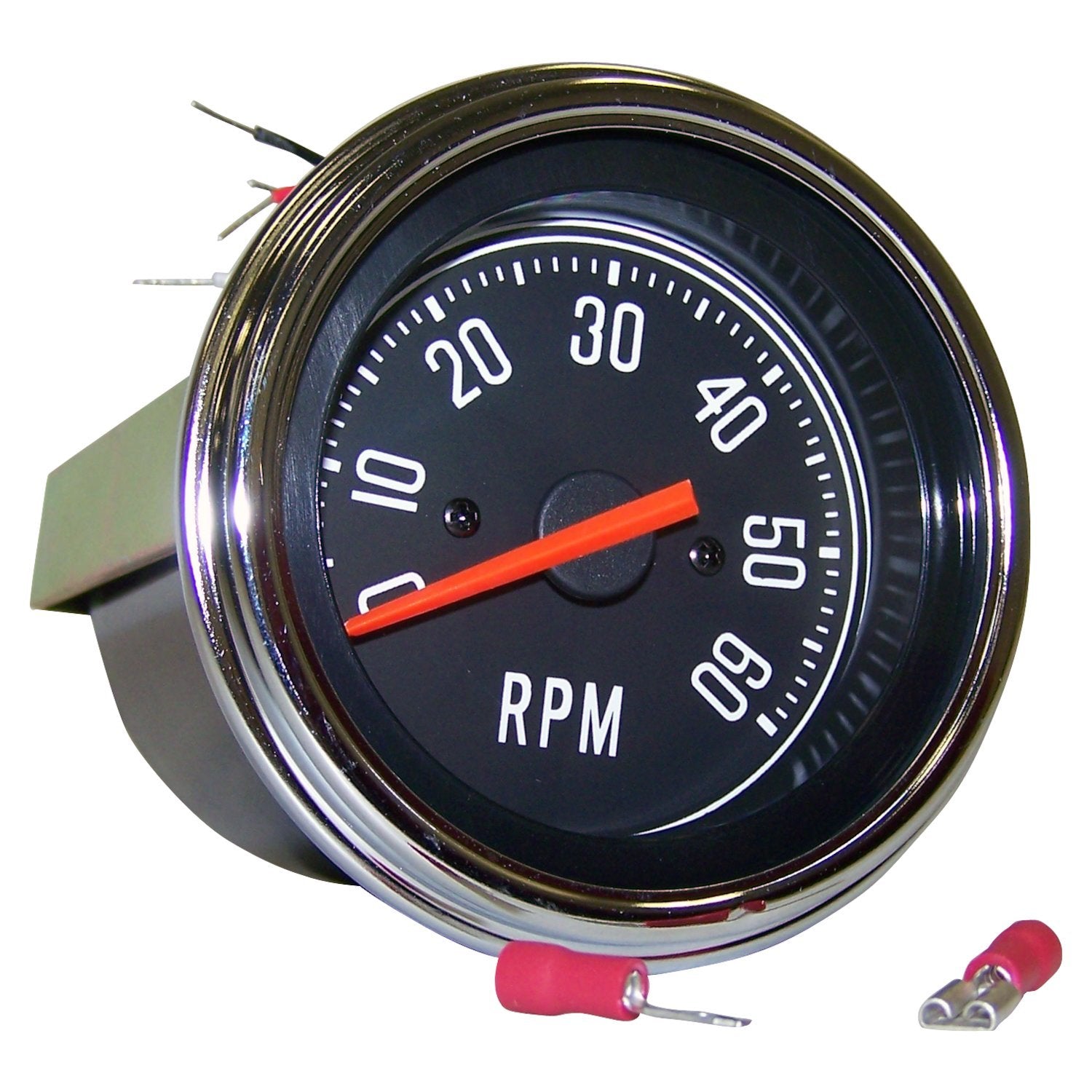 Crown Automotive Oil Gauge For Jeep CJ5 CJ7 CJ8 1976-1986 – Direct Fit, Black Face, White Letters