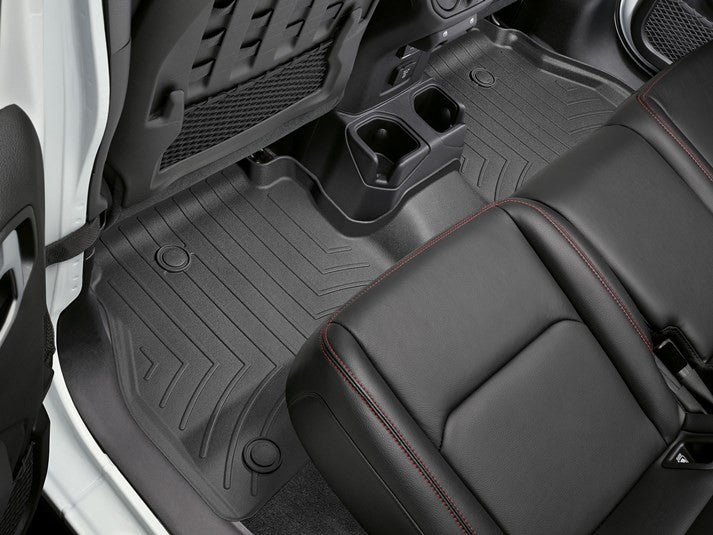 WeatherTech 2020+ Jeep Gladiator JK Front and Rear FloorLiner - Black