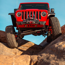Load image into Gallery viewer, Bare Steel Nighthawk Front Bumper with Aluminum Skid for JK, JL, and JT - Bare Steel Artec Industries