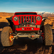 Load image into Gallery viewer, Bare Steel Nighthawk Front Bumper with Aluminum Skid for JK, JL, and JT - Bare Steel Artec Industries
