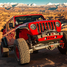 Load image into Gallery viewer, Powdercoat Nighthawk Front Bumper with Aluminum Skid for JK, JL, and JT - Black Powdercoat Artec Industries
