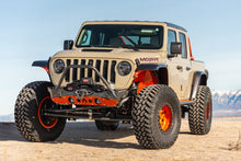Load image into Gallery viewer, Bare Steel Nighthawk Mid-tube Stinger Front Bumper with Aluminum Skid for JK, JL, and JT - Bare Steel Artec Industries
