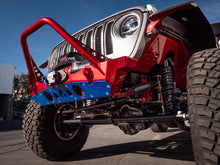 Load image into Gallery viewer, Bare Steel Nighthawk Mid-tube Stinger Front Bumper with Aluminum Skid for JK, JL, and JT - Bare Steel Artec Industries