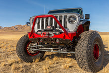 Load image into Gallery viewer, Bare Steel Nighthawk Mid-tube Stinger Front Bumper with Aluminum Skid for JK, JL, and JT - Bare Steel Artec Industries