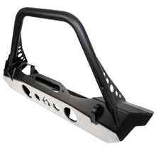 Load image into Gallery viewer, Powdercoat Nighthawk Mid-tube Stinger Front Bumper with Aluminum Skid for JK, JL, and JT - Black Powdercoat Artec Industries
