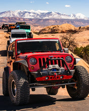 Load image into Gallery viewer, Powdercoat Nighthawk Mid-tube Stinger Front Bumper with Aluminum Skid for JK, JL, and JT - Black Powdercoat Artec Industries