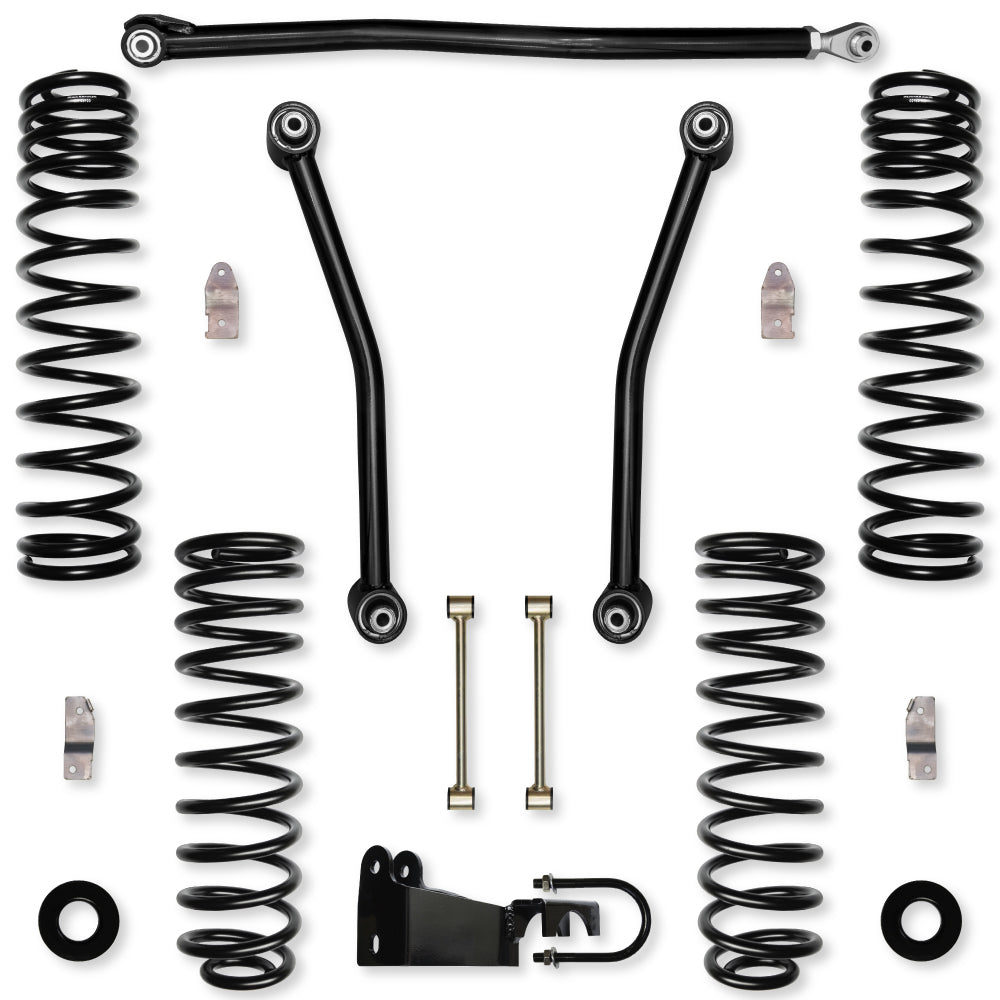 2.5 Inch Adventure Mid-Arm System Suspension System for Jeep Wrangler JK With No Shocks Rock Krawler
