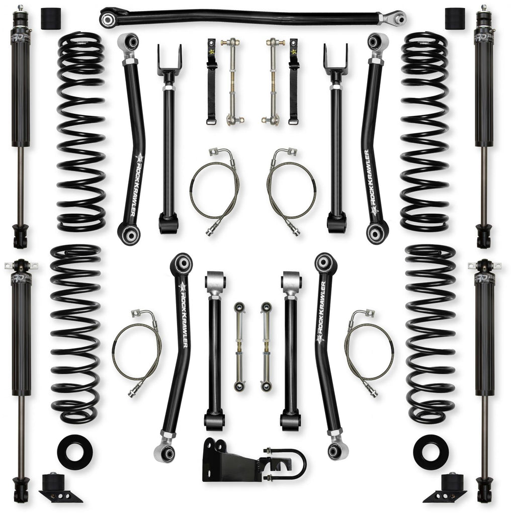 2.5 Inch Adventure X Suspension System for Jeep Wrangler JK With IFP Shocks Rock Krawler