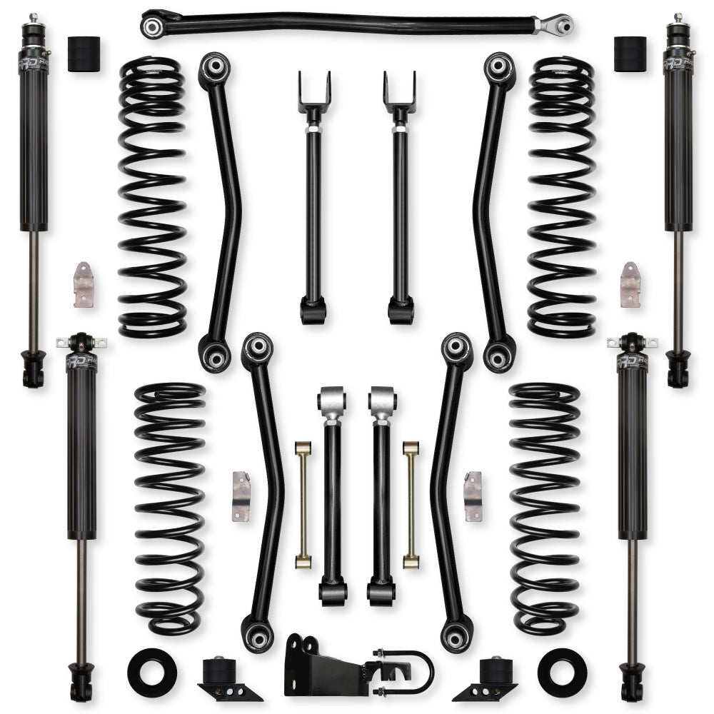 2.5 Inch Ultimate Adventure Suspension System for Jeep Wrangler JKU With IFP Shocks Rock Krawler