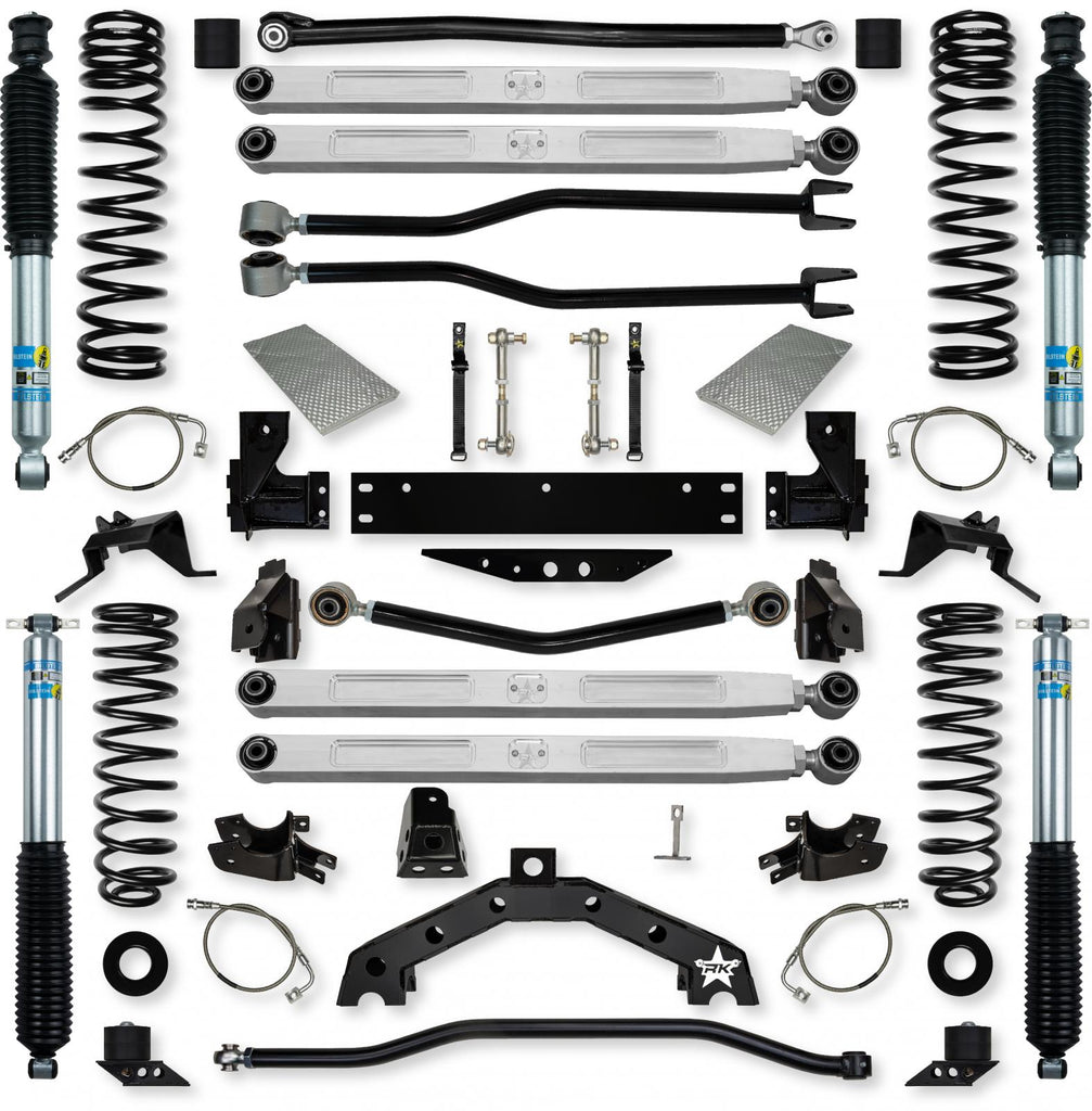 3.5 Inch Adventure X Pro Elite Long-Arm Suspension System for Jeep Wrangler JKU With Bilstein Shocks Rock Krawler