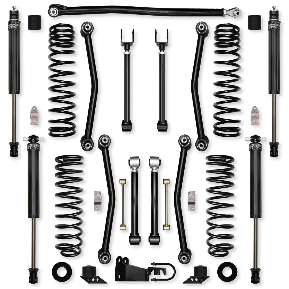 3.5 Inch Ultimate Adventure Suspension System for Jeep Wrangler JKU With RRD Shocks Rock Krawler