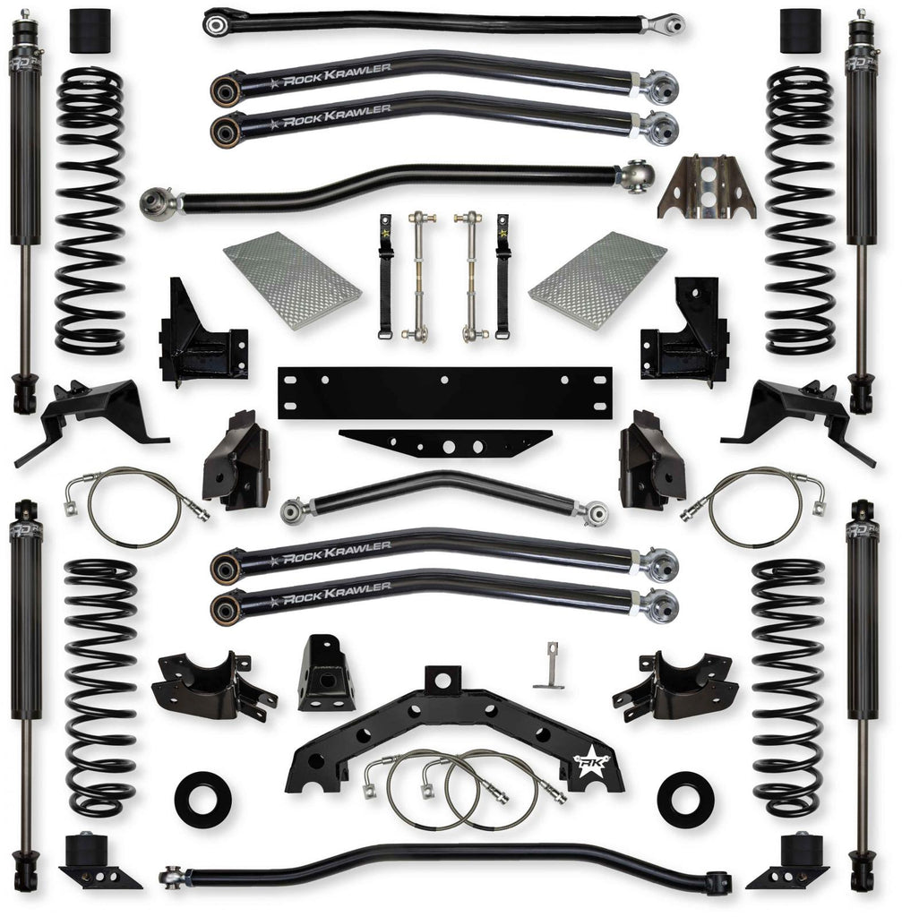 3.5 Inch X Factor X2 Long-Arm System for Jeep Wrangler Jk With IFP Shocks Rock Krawler