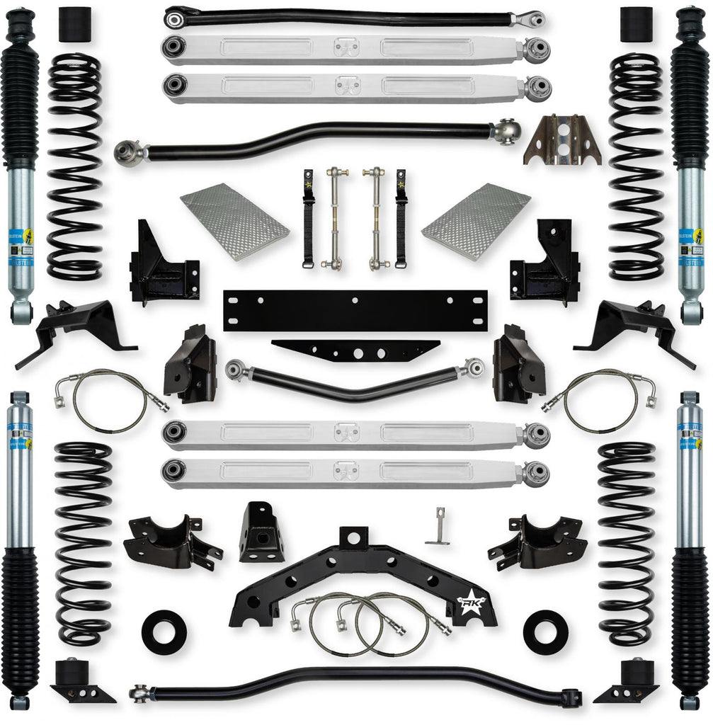 3.5 Inch X Factor X2 Pro Elite Long-Arm Suspension System for Jeep Wrangler JKU With Bilstein Shocks Rock Krawler