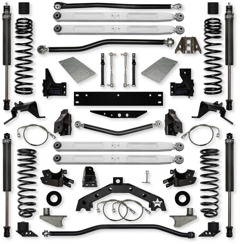 3.5 Inch X Factor X2 Pro Elite 6 Inch Stretch Long-Arm Suspension System For Jeep Wrangler JK With IFP Shocks Rock Krawler