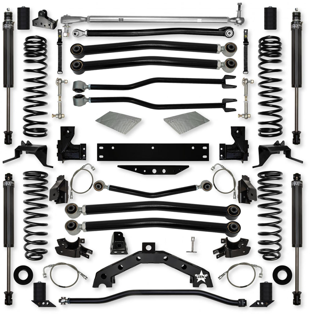 4.5 Inch Adventure X2 Long-Arm Suspension System For Jeep Wrangler JK With IFP Shocks Rock Krawler