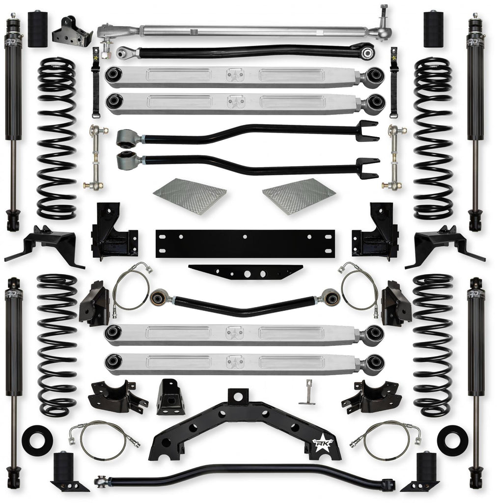 4.5 Inch Adventure X2 Pro Elite Long-Arm Suspension System For Jeep Wrangler JK With IFP Shocks Rock Krawler