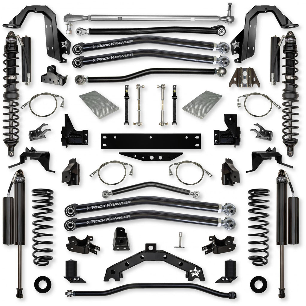 4.5 Inch X-Factor X2 Coilover Long-Arm Suspension System for Jeep Wrangler JK Comp Stage 1 Rock Krawler