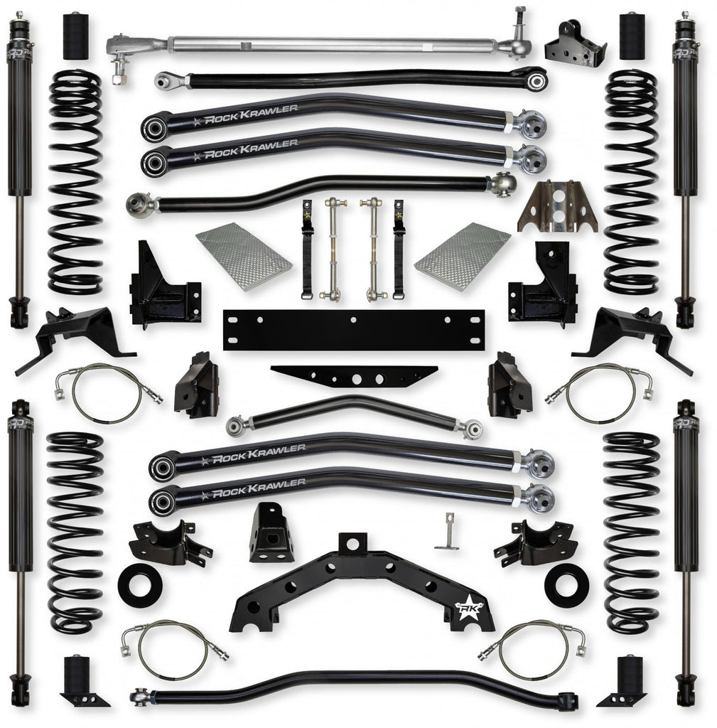 4.5 Inch X-Factor X2 Long-Arm Suspension System for Jeep Wrangler JK With IFP Shocks Rock Krawler
