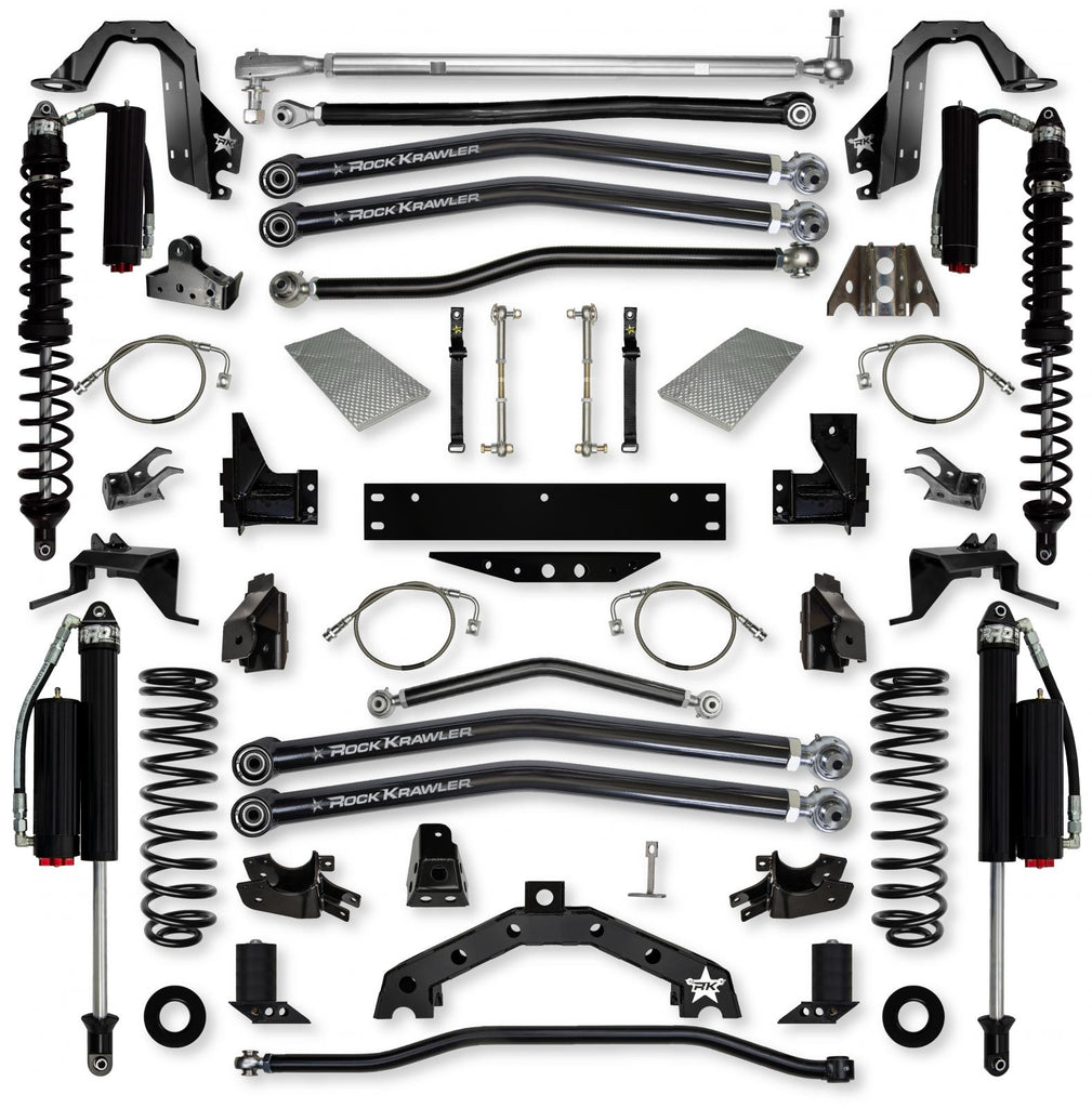 4.5 Inch X-Factor X2 Coilover Long-Arm Suspension System for Jeep Wrangler JKU Comp Stage 2 Rock Krawler