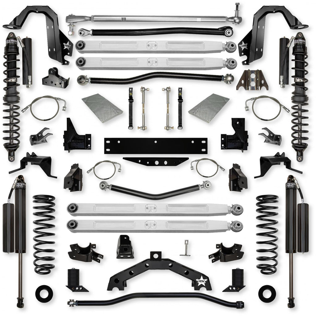 4.5 Inch X-Factor X2 Pro Elite Coilover Long-Arm Suspension System for Jeep Wrangler JK Comp Stage 1 Rock Krawler