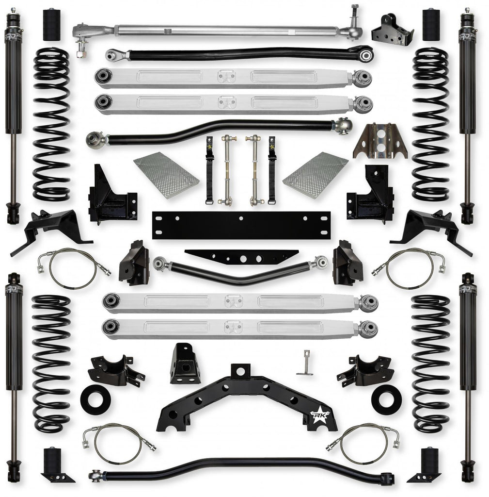 4.5 Inch X-Factor X2 Pro Elite Long-Arm Suspension System for Jeep Wrangler JKU With IFP Shocks Rock Krawler
