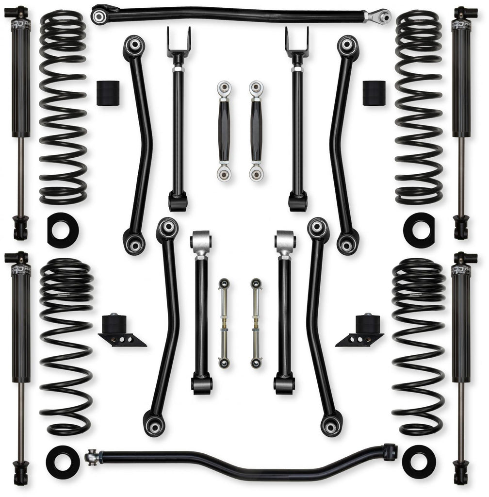 2.5 Inch Ultimate Adventure No Limits Mid-Arm Suspension System for Jeep Wrangler JLU 392 Models With IFP Shocks Rock Krawler