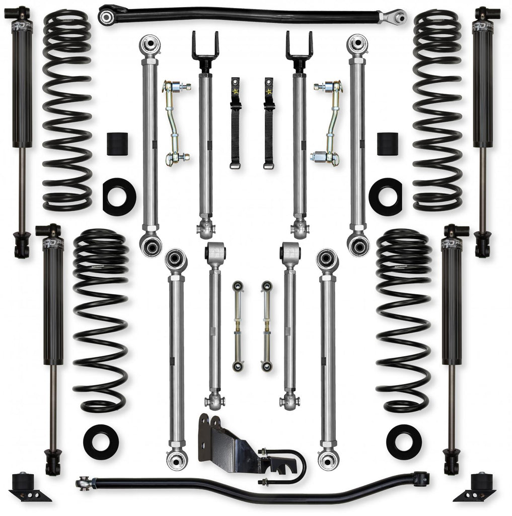 2.5 Inch X-Factor PRO Mid-Arm Suspension System for Jeep Wrangler JLU Gas Models With IFP Shocks Rock Krawler