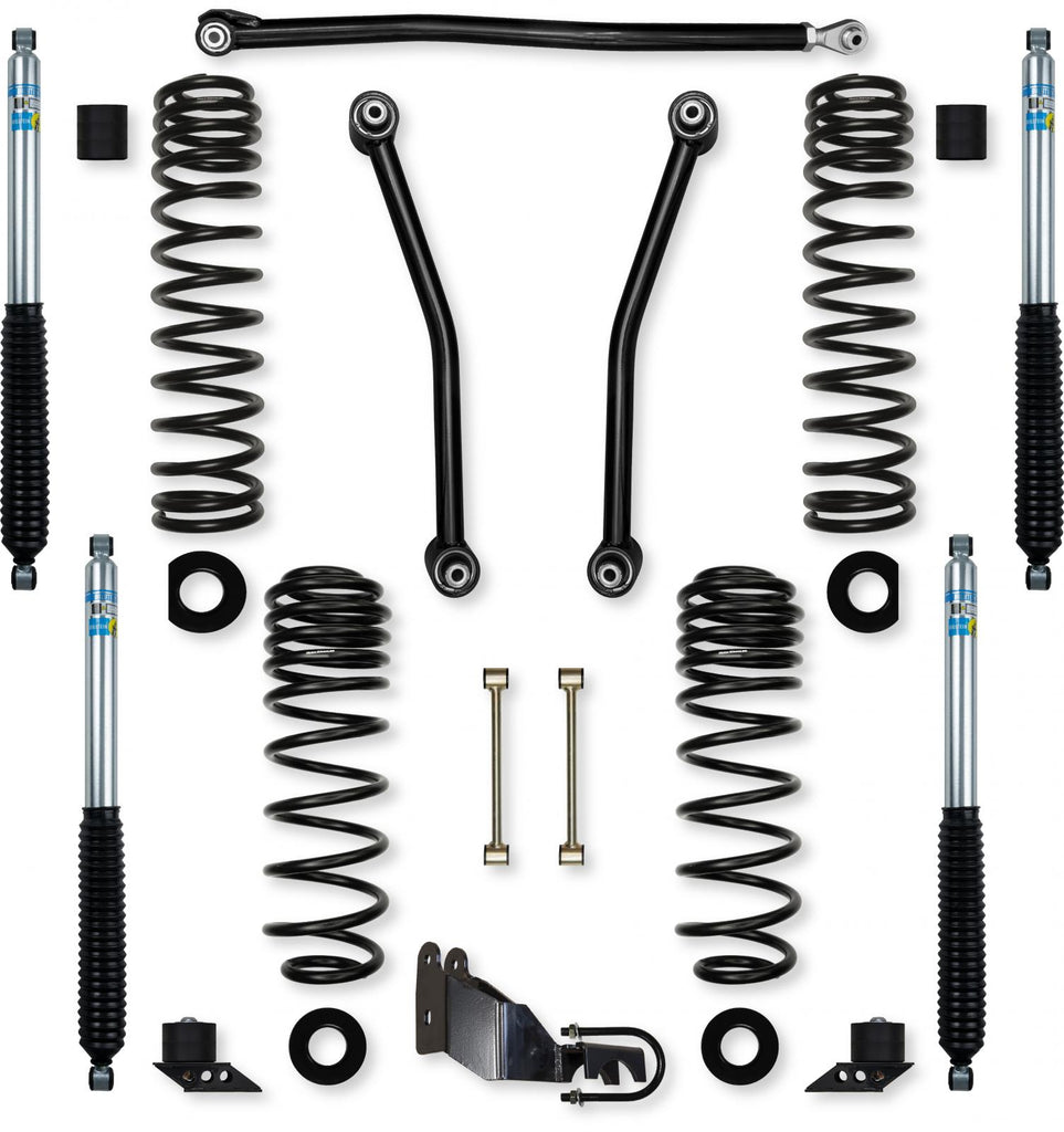 3.5 Inch Adventure Mid-Arm Suspension System for Jeep Wrangler JLU 4XE Models With Bilstein Shocks Rock Krawler
