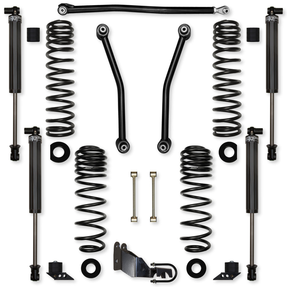 3.5 Inch Adventure Mid-Arm Suspension System for Jeep Wrangler JLU 4XE Models With IFP Shocks Rock Krawler