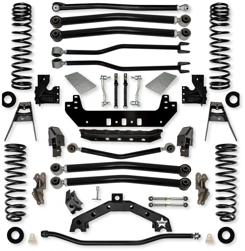 3.5 Inch Adventure X2 Long-Arm Suspension System for Jeep Wrangler JLU Diesel Models With No Shocks Rock Krawler