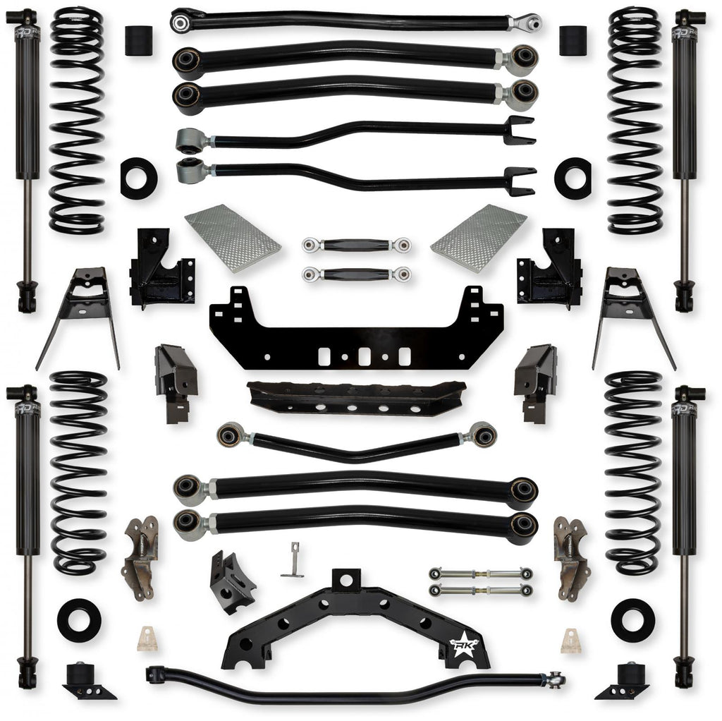 3.5 Inch Adventure X2 No Limits Long-Arm Suspension System for Jeep Wrangler JLU 392 Models With IFP Shocks Rock Krawler