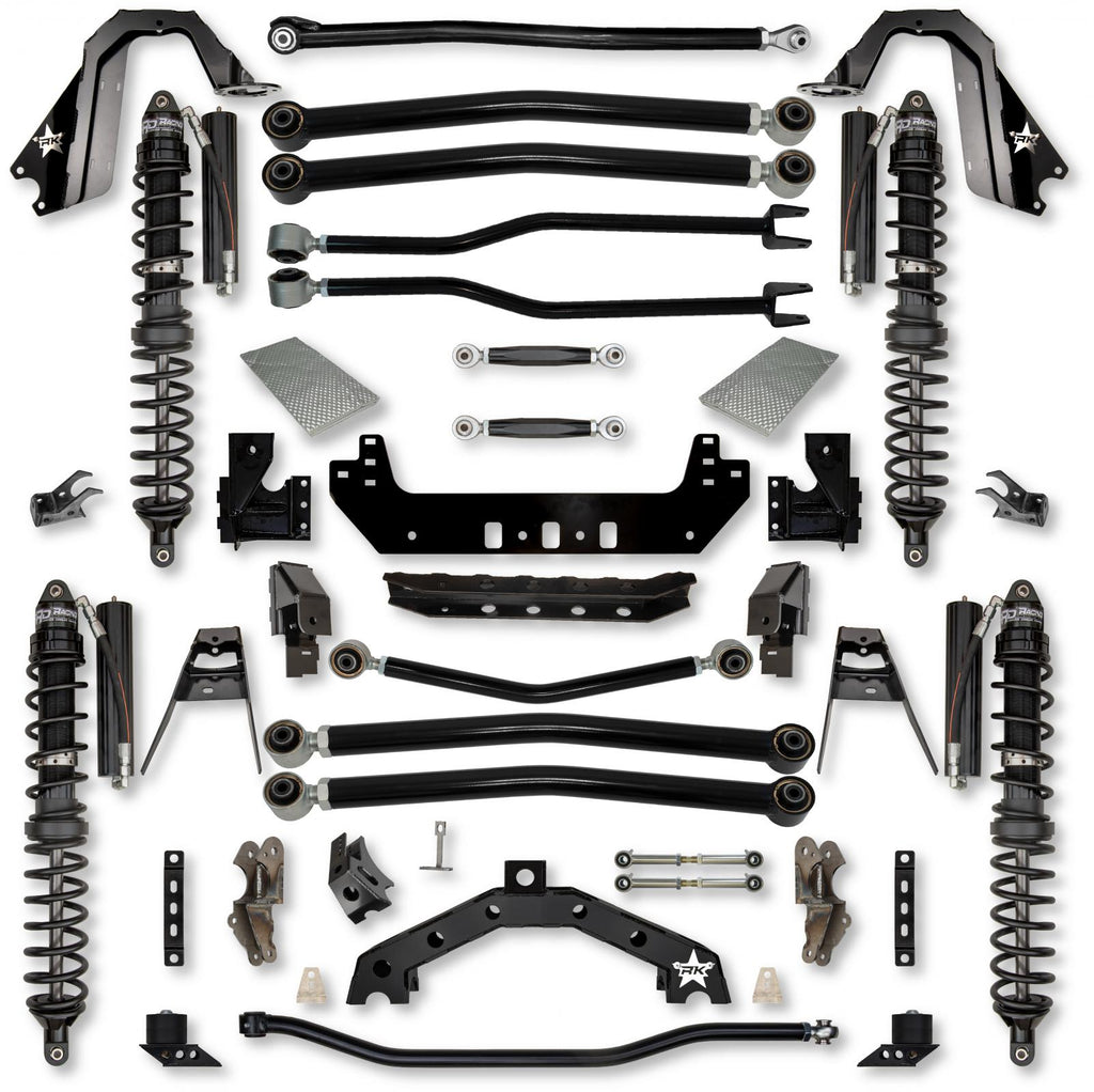 3.5 Inch Adventure X2 Coilover No Limits Long-Arm Suspension System for Jeep Wrangler JLU Diesel Models Comp Stage 1 Trail Runner System Stage 1 Rock Krawler