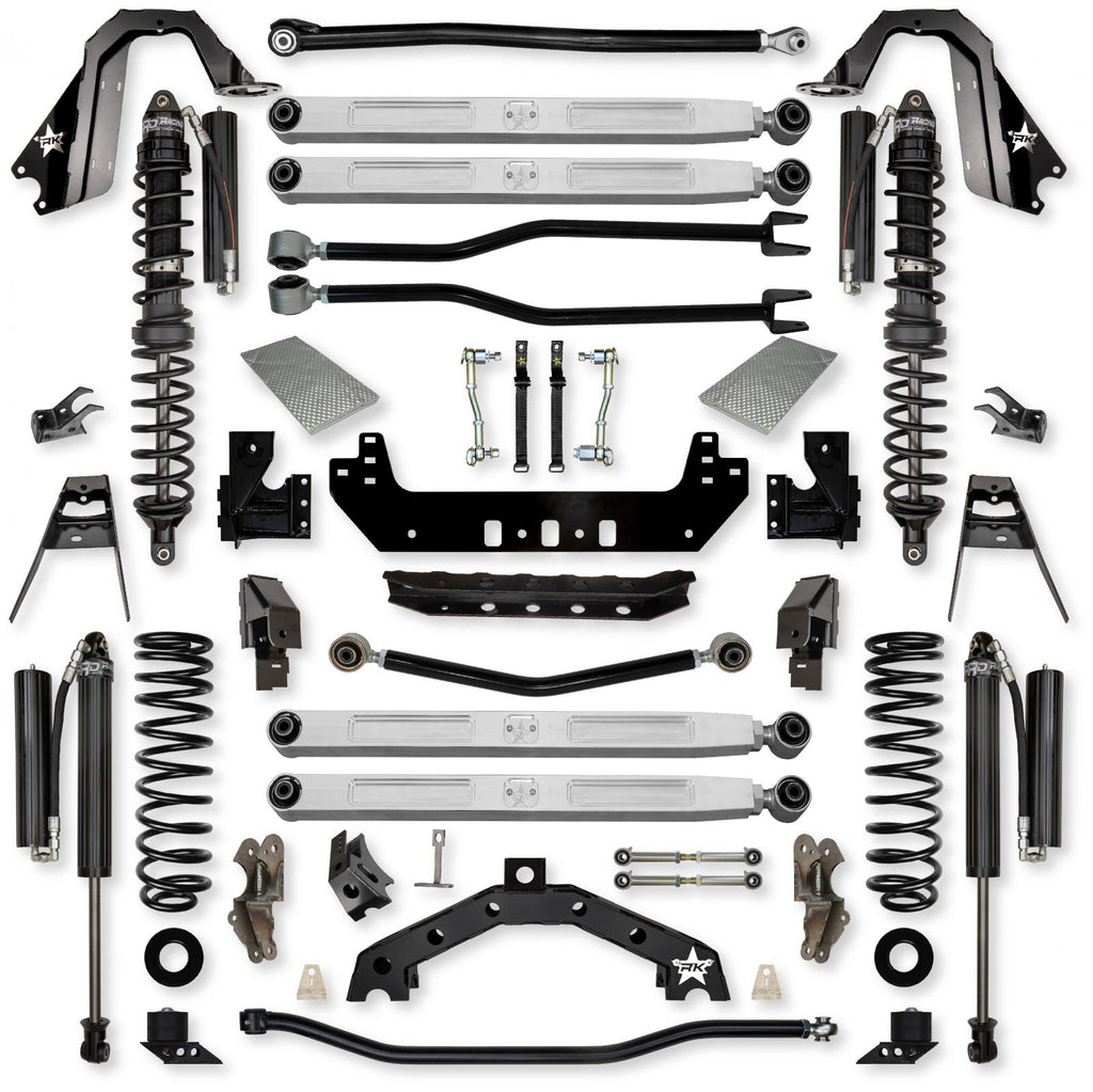3.5 Inch Adventure X2 Pro Elite Coilover Long-Arm Suspension System for Jeep Wrangler JLU Gas Models Comp Stage 1 Rock Krawler