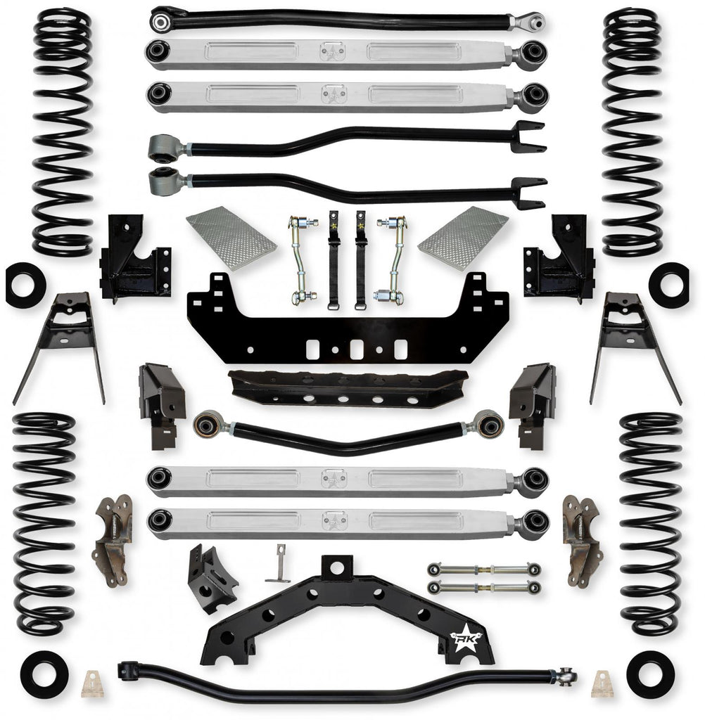 3.5 Inch Adventure X2 Pro Elite Long-Arm Suspension System for Jeep Wrangler JLU Diesel Models With No Shocks Rock Krawler