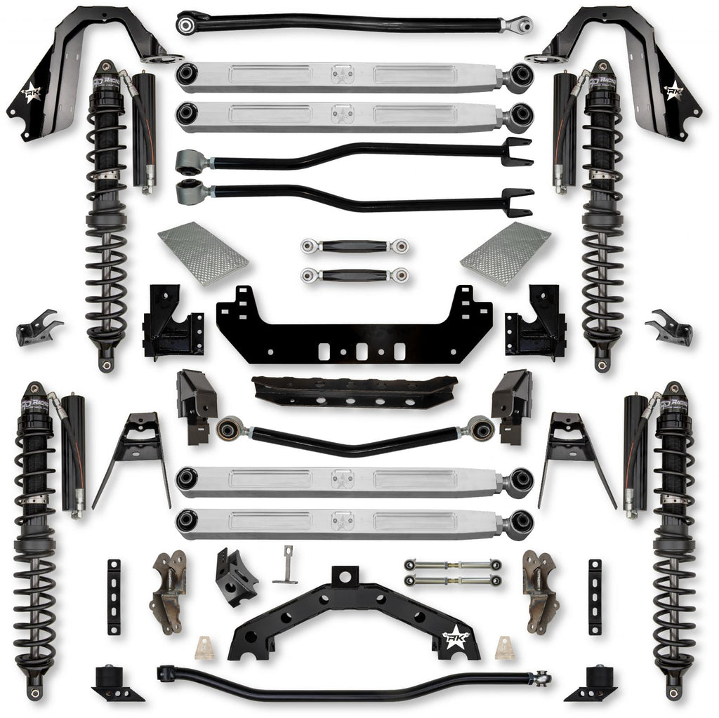 3.5 Inch Adventure X2 Pro Elite Coilover No Limits Long-Arm Suspension System for Jeep Wrangler JLU Gas Models Trail Runner System Stage 1 Rock Krawler