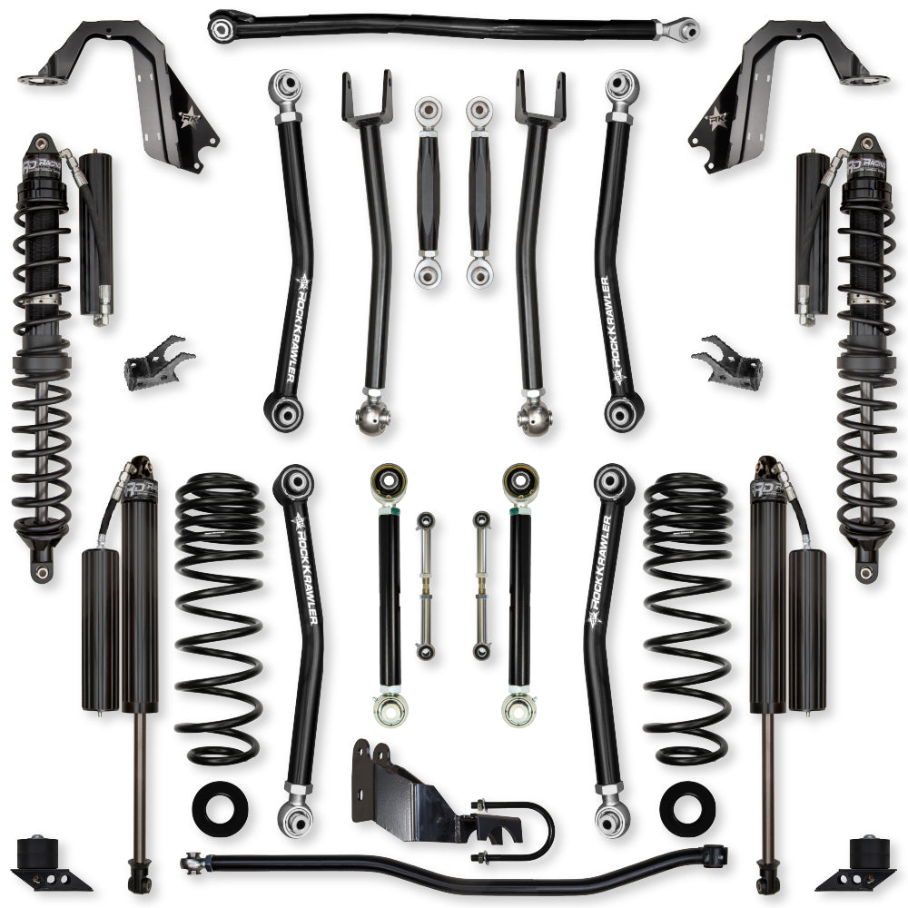 3.5 Inch X-Factor No Limits Mid-Arm Suspension System for Jeep Wrangler JLU Diesel Models Comp SYSTEM Stage 1 Rock Krawler
