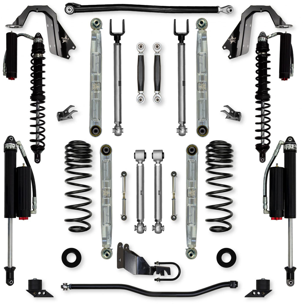 3.5 Inch X-Factor Pro Elite Coilover No Limits Mid-Arm System for Jeep Wrangler JL Gas Models Comp System Stage 2 Rock Krawler