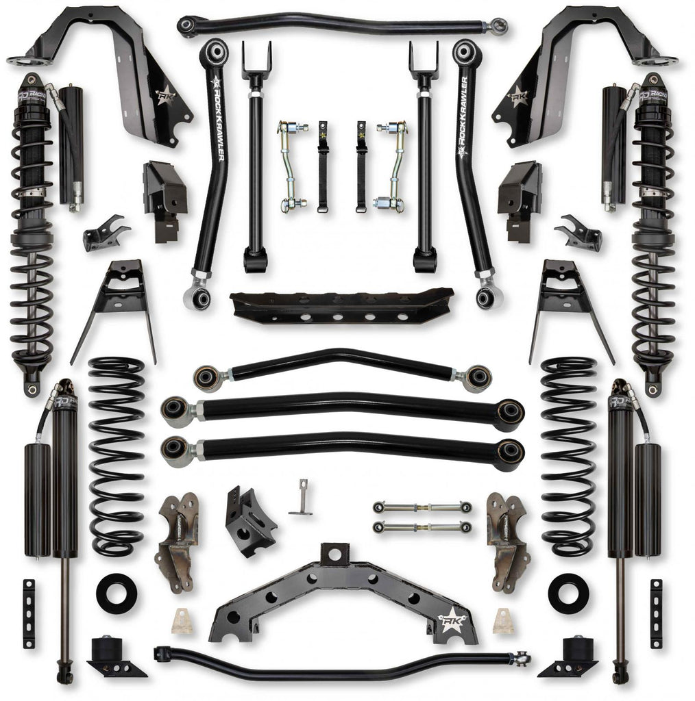 3.5 Inch T-REX Coilover Suspension System for Jeep Wrangler JL Gas Models Comp Stage 1 Rock Krawler