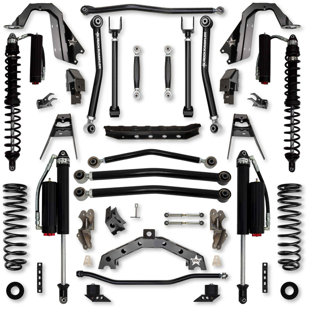 3.5 Inch T-REX Coilover No Limits Suspension System for Jeep Wrangler JL Gas Models Comp System Stage 2 Rock Krawler